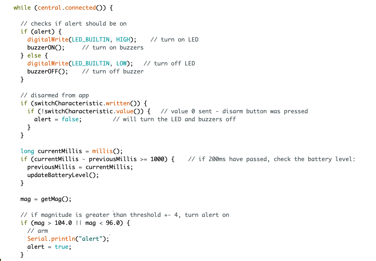 Arduino Code Snippet